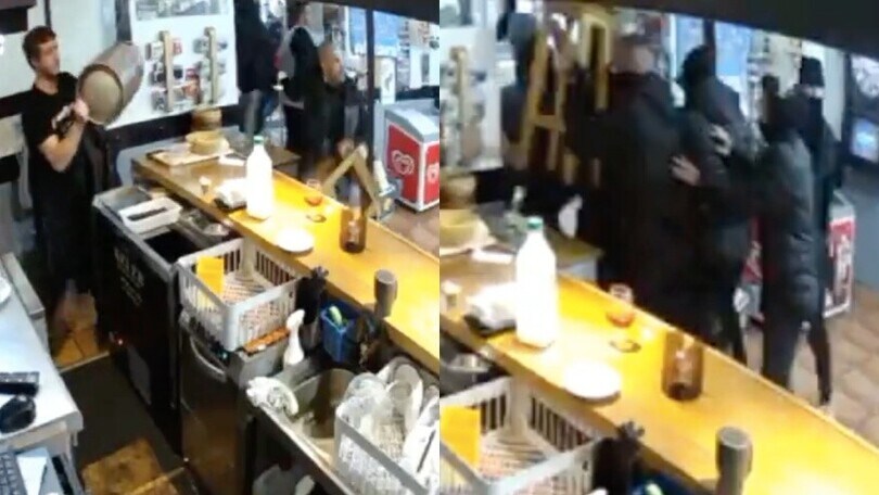 Ultras del Barcellona distruggono un bar