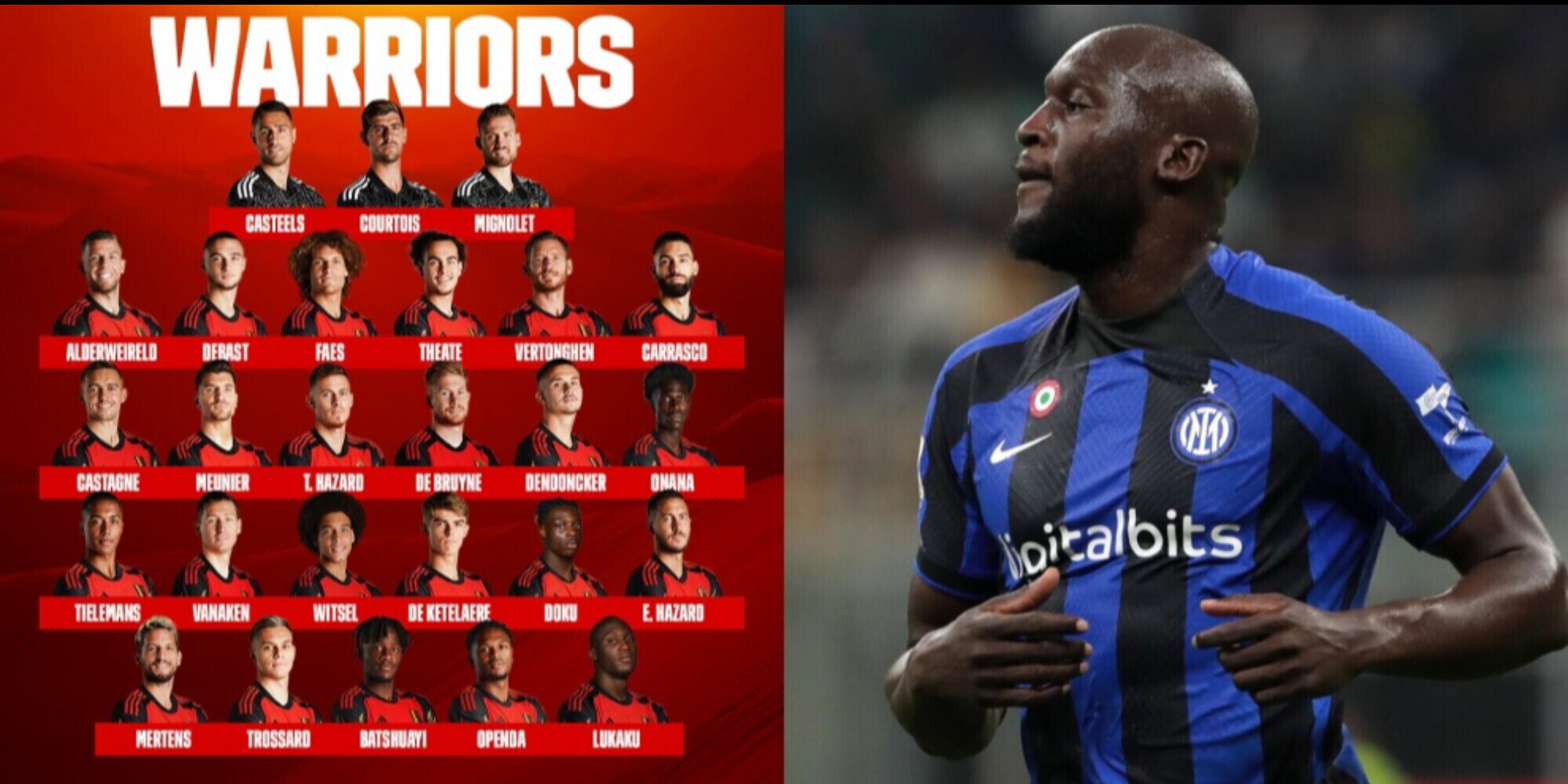 Lukaku convocato dal Belgio per i Mondiali: è nella lista ufficiale