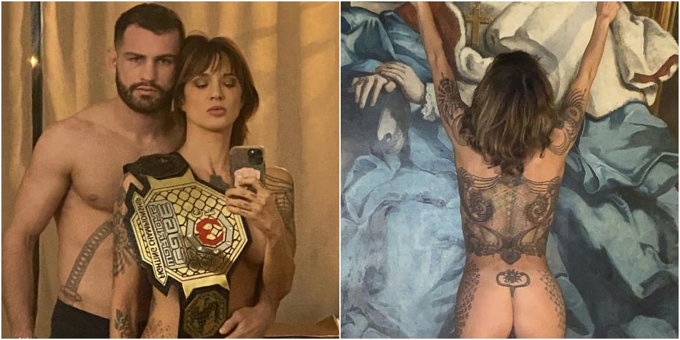 Asia Argento nuda sui social: la festa per il fidanzato campione di MMA