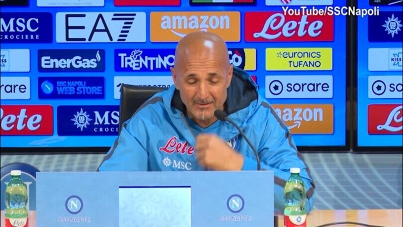 Spalletti: "Boato del Maradona come la borraccia del ciclista"
