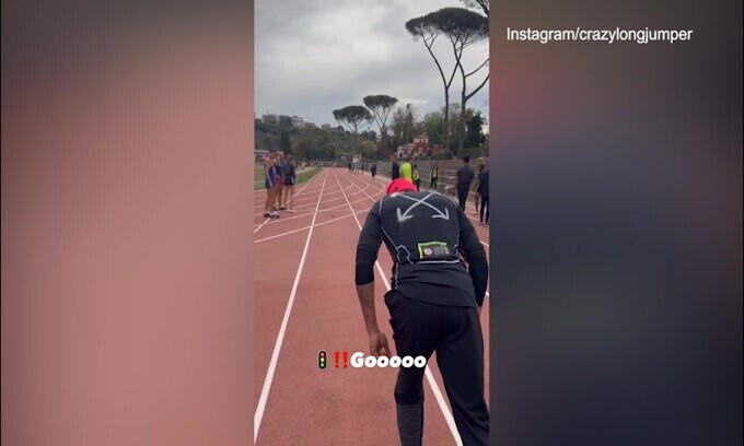 Marcell Jacobs accelera: il video degli allenamenti