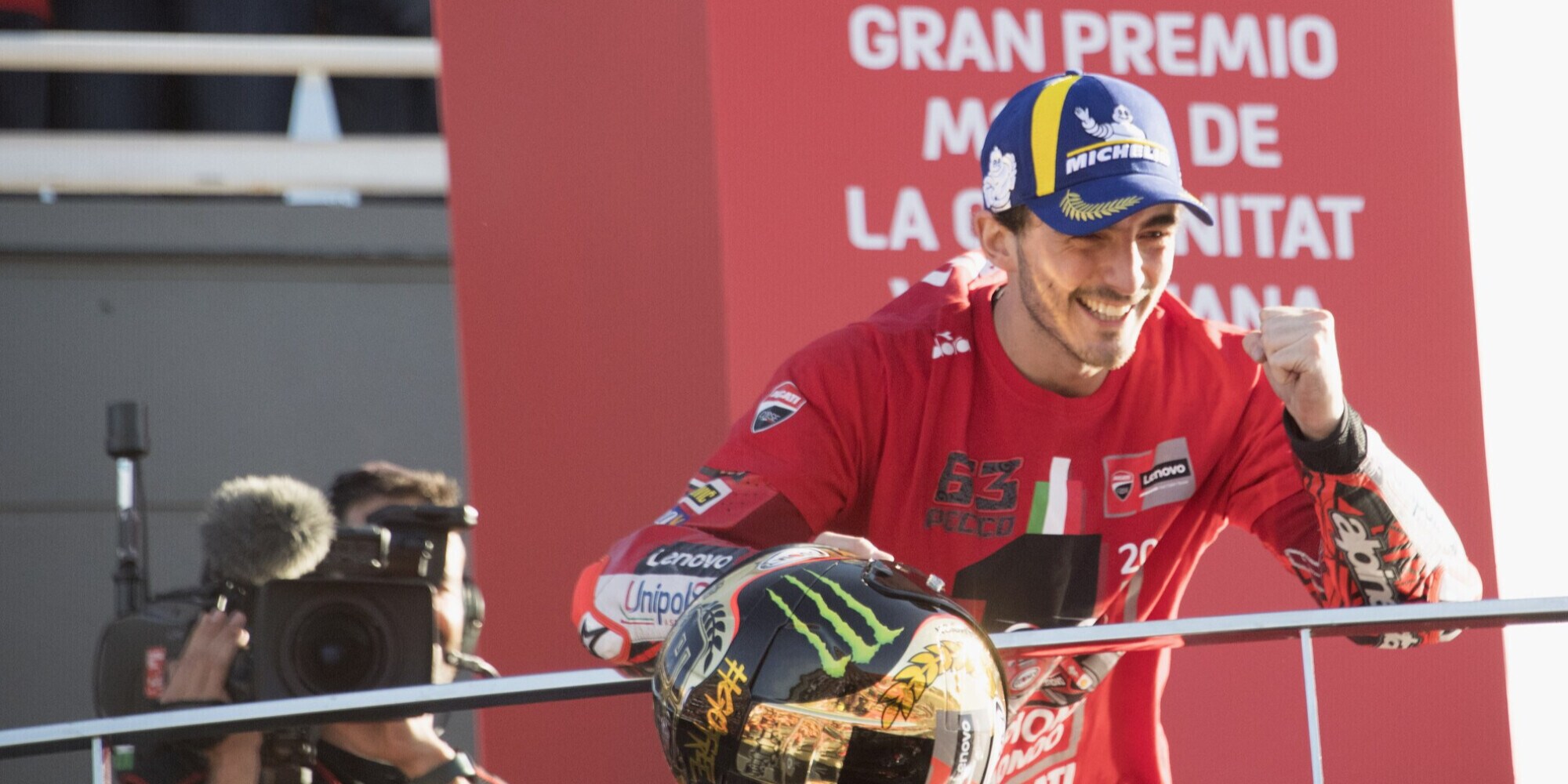 Ducati, Bagnaia riceve il Collare d'Oro: "Titolo vinto tutti insieme