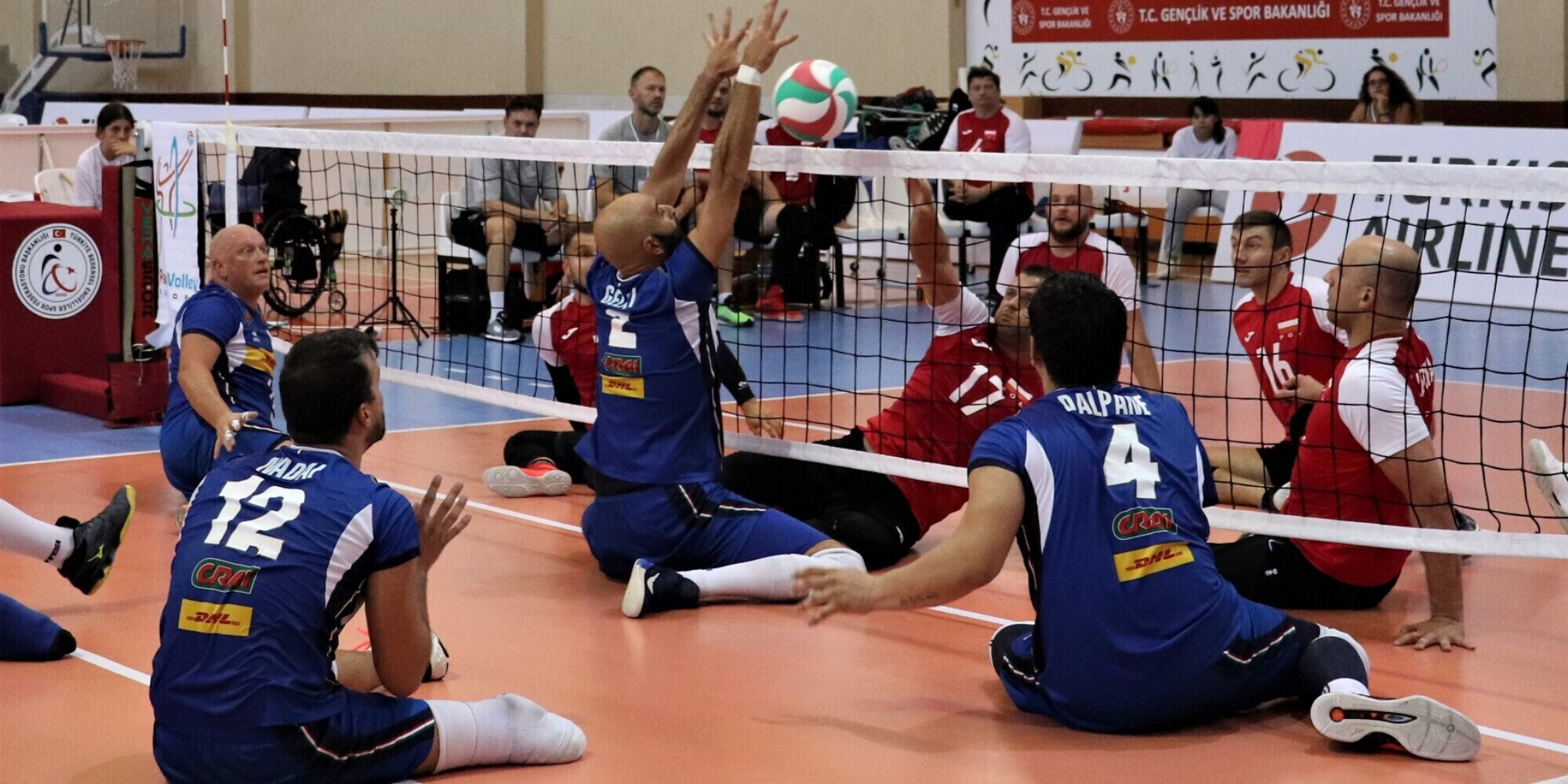 Gli azzurri del sitting in collegiale a Roma