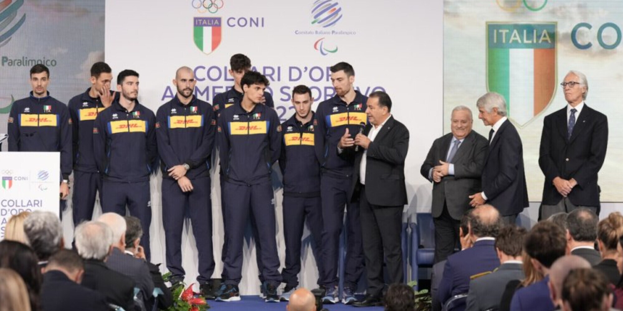 Consegnati agli azzurri i Collari d'Oro