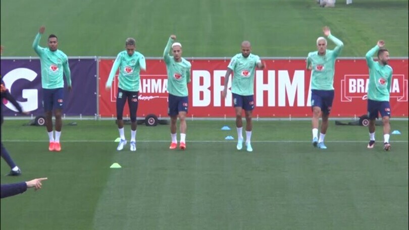 Mondiali 2022, il Brasile si allena alla Continassa