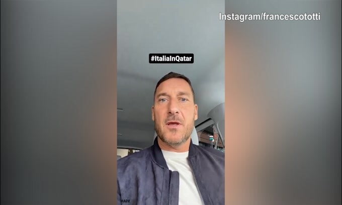 Mondiale 2022, Italia assente? Ci pensa Totti ad esserci in Qatar