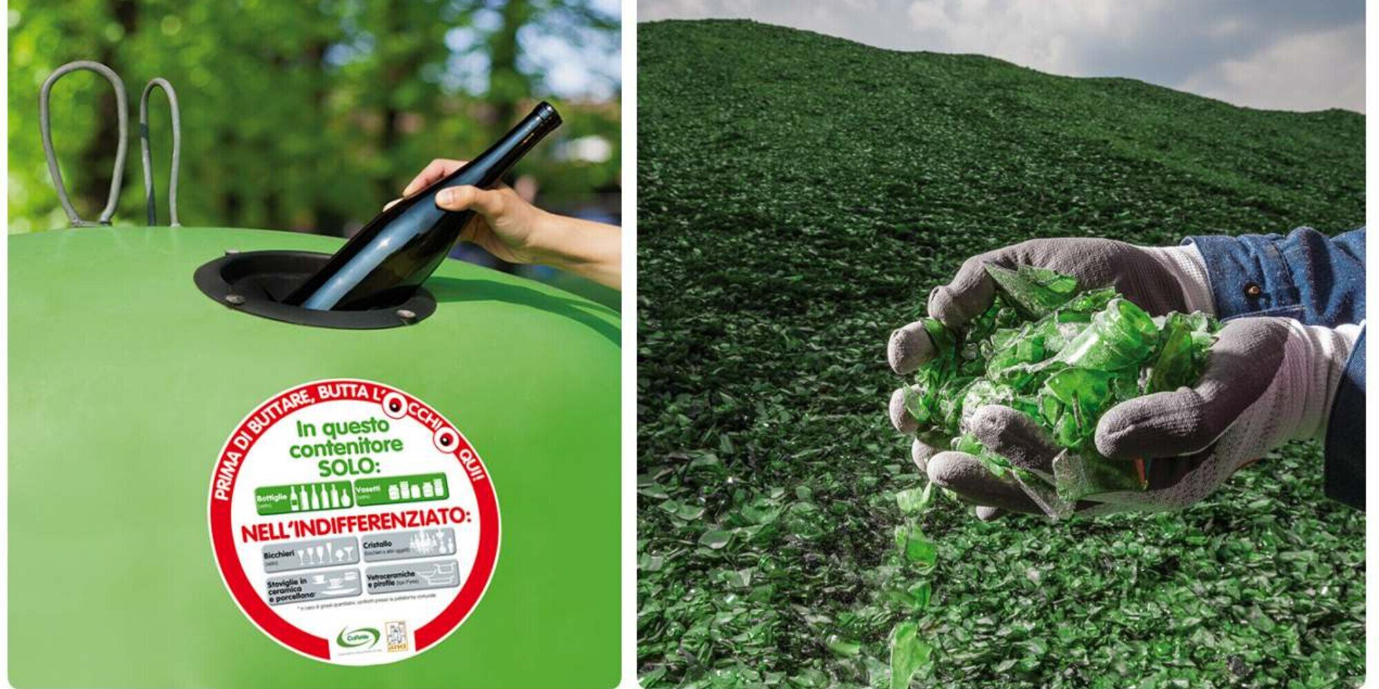 Riciclare il vetro per migliorare l'ambiente