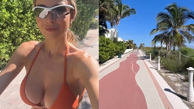 Diletta Leotta mostra panorama e décolleté al caldo di Miami