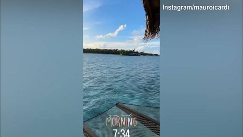 Il buongiorno di Mauro Icardi dalla Maldive