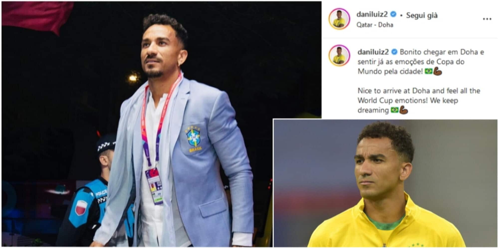 Danilo e il Brasile sono in Qatar: “Belle emozioni”
