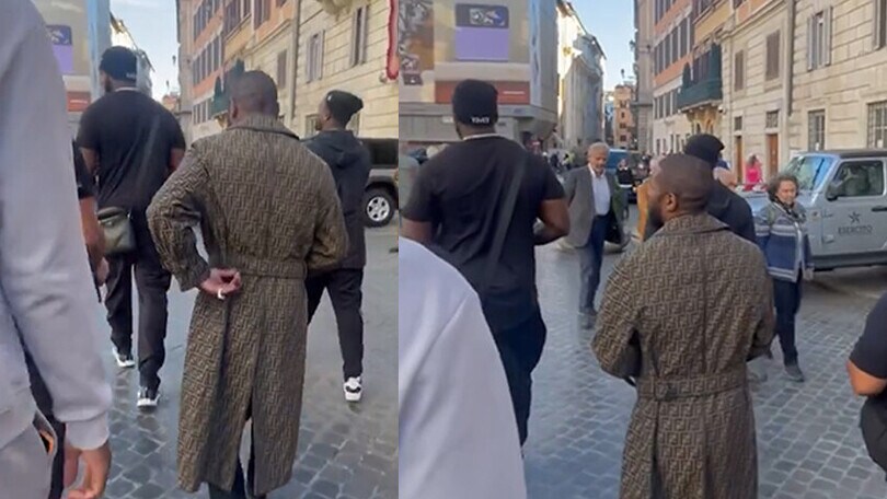 Mayweather a spasso per Roma!