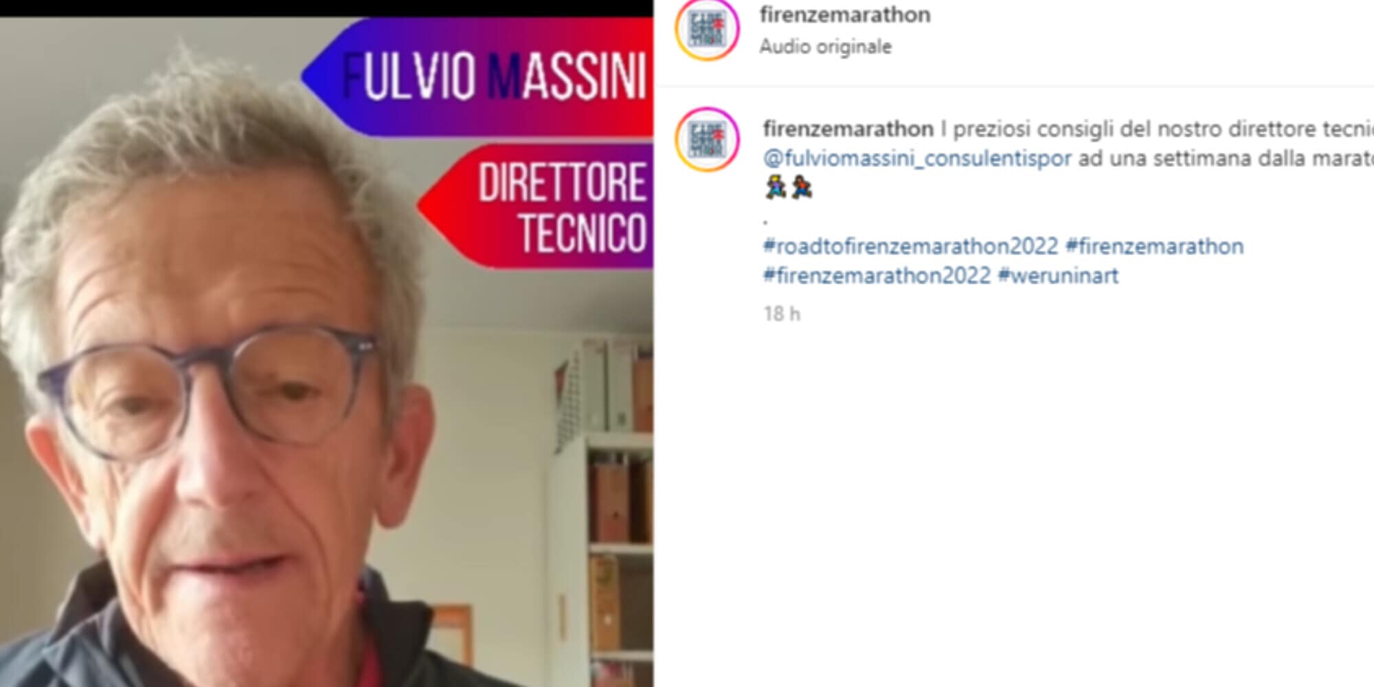 Allenamenti ultima settimana prima della Firenze Marathon: i consigli di Massini