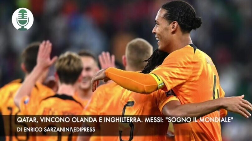 Qatar, vincono Olanda e Inghilterra. Messi: "Sogno il Mondiale"