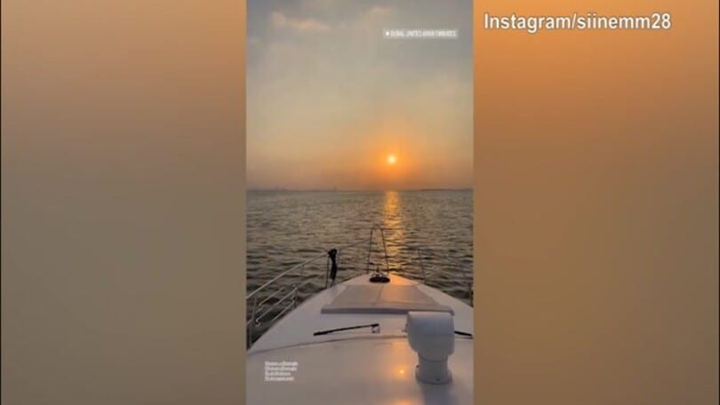 Calhanoglu e la moglie in vacanza a Dubai