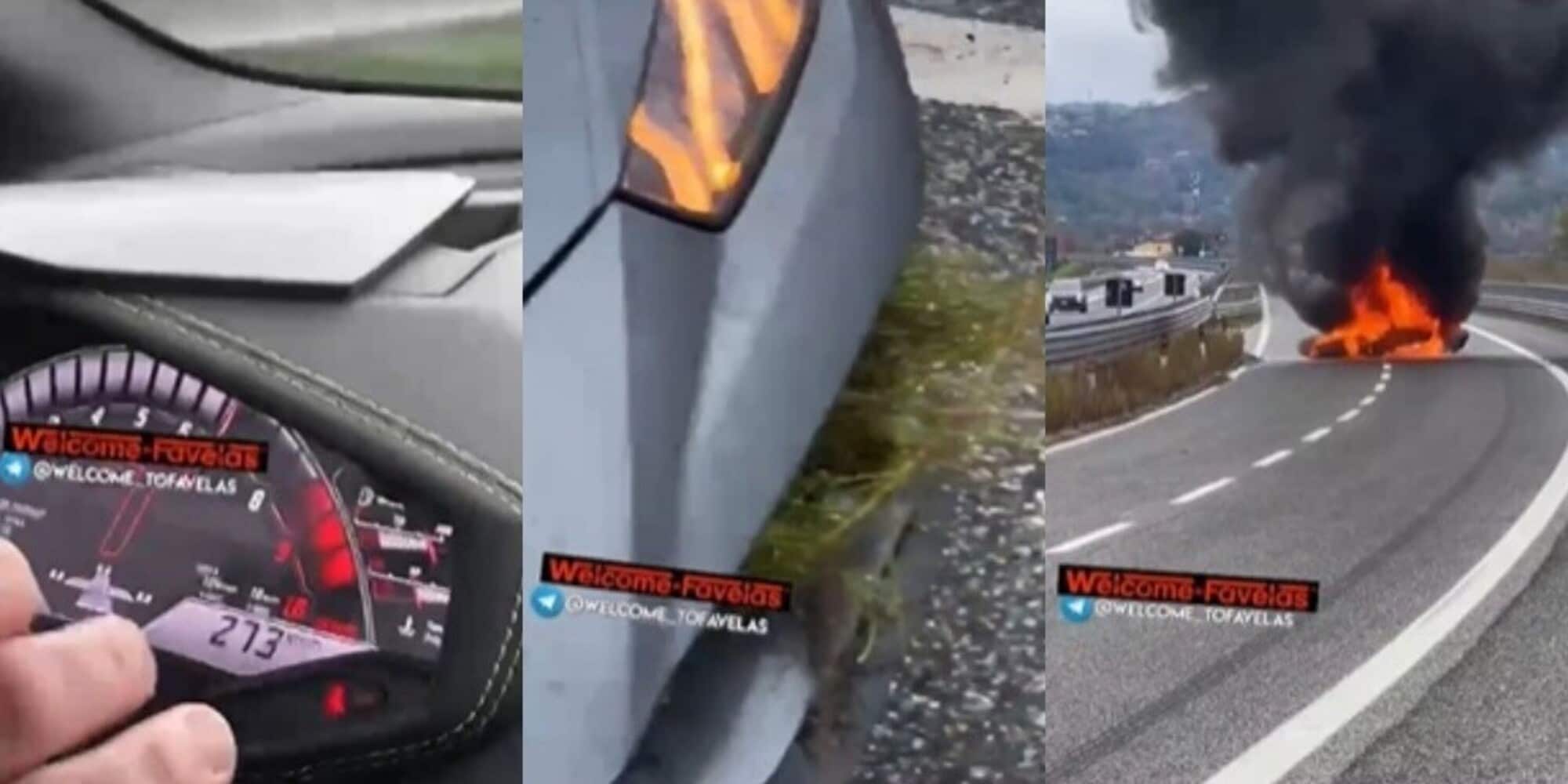 Napoli, noleggiano una Lamborghini Huracán da 200mila euro e la mandano in fumo!
