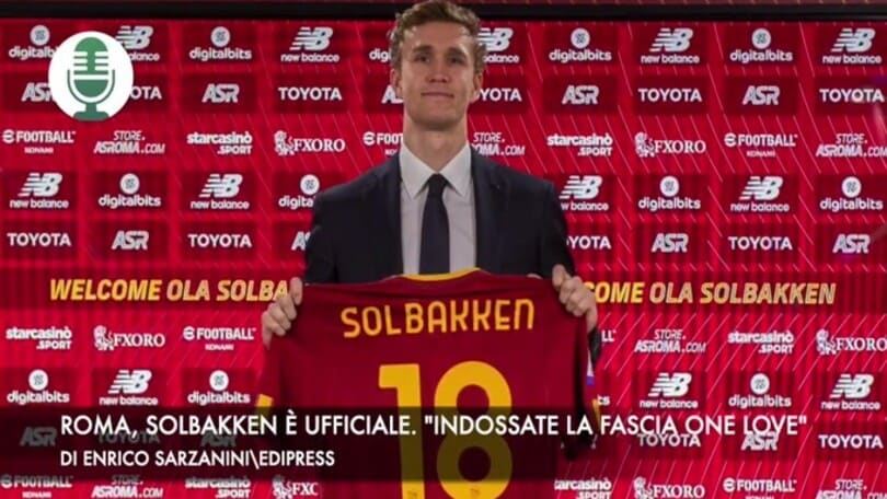 Roma, Solbakken è ufficiale. "Indossate la fascia One Love"