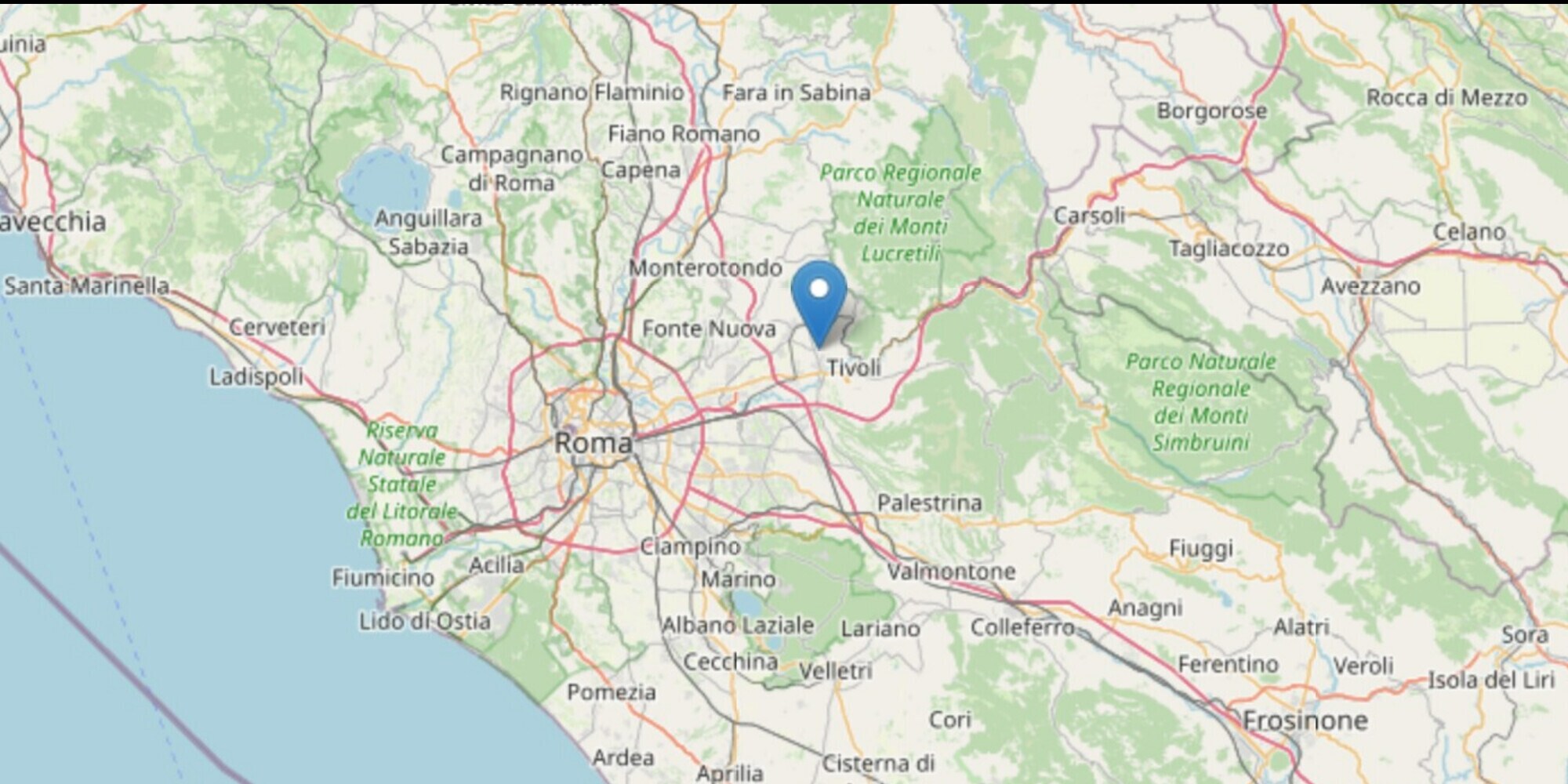 Terremoto a Roma: scossa 2,3 con epicentro a Guidonia