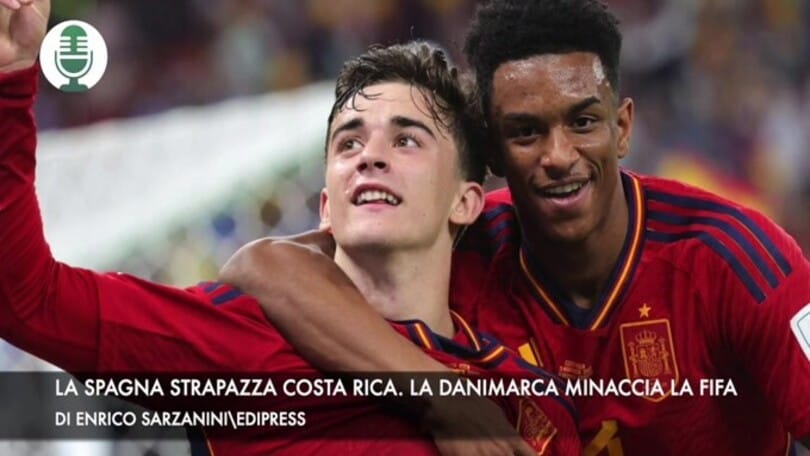 La Spagna travolge il Costa Rica. La Danimarca minaccia la Fifa