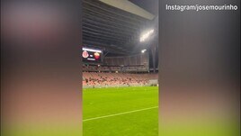 Roma, l'ingresso nello stadio di Nagoya