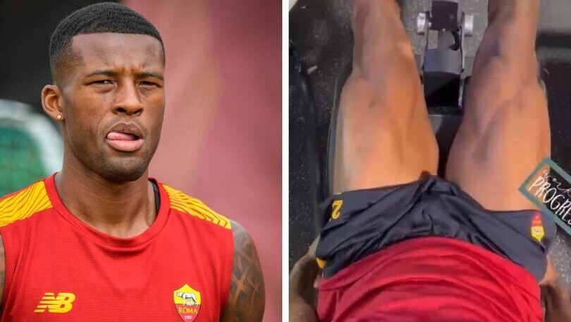 Wijnaldum, che muscoli! L'olandese al lavoro in palestra mostra gambe al top