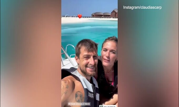 Inter, Acerbi alle Maldive con la sua Claudia