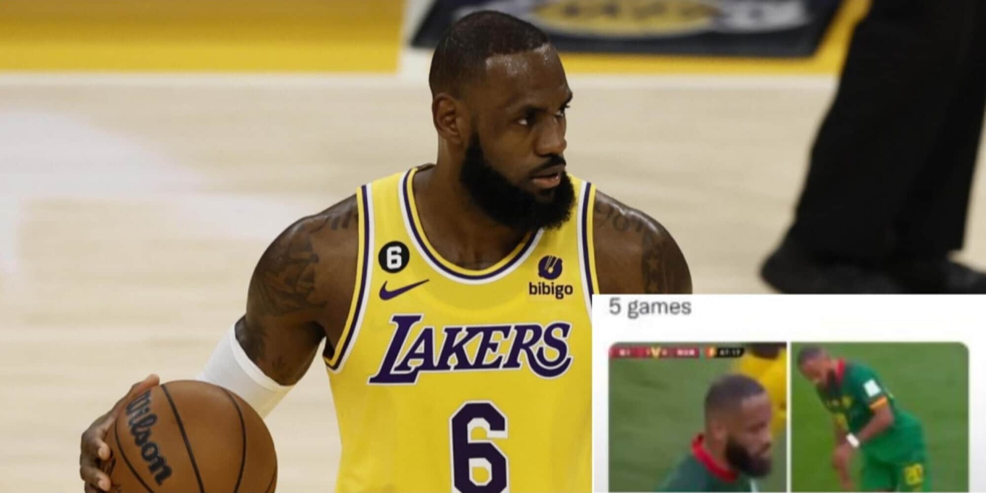 LeBron e quella somiglianza con un giocatore del Camerun: la risposta è esilarante