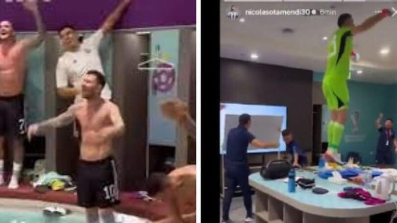 L'Argentina vince e parte il ballo nello spogliatoio. E Dybala si scatena