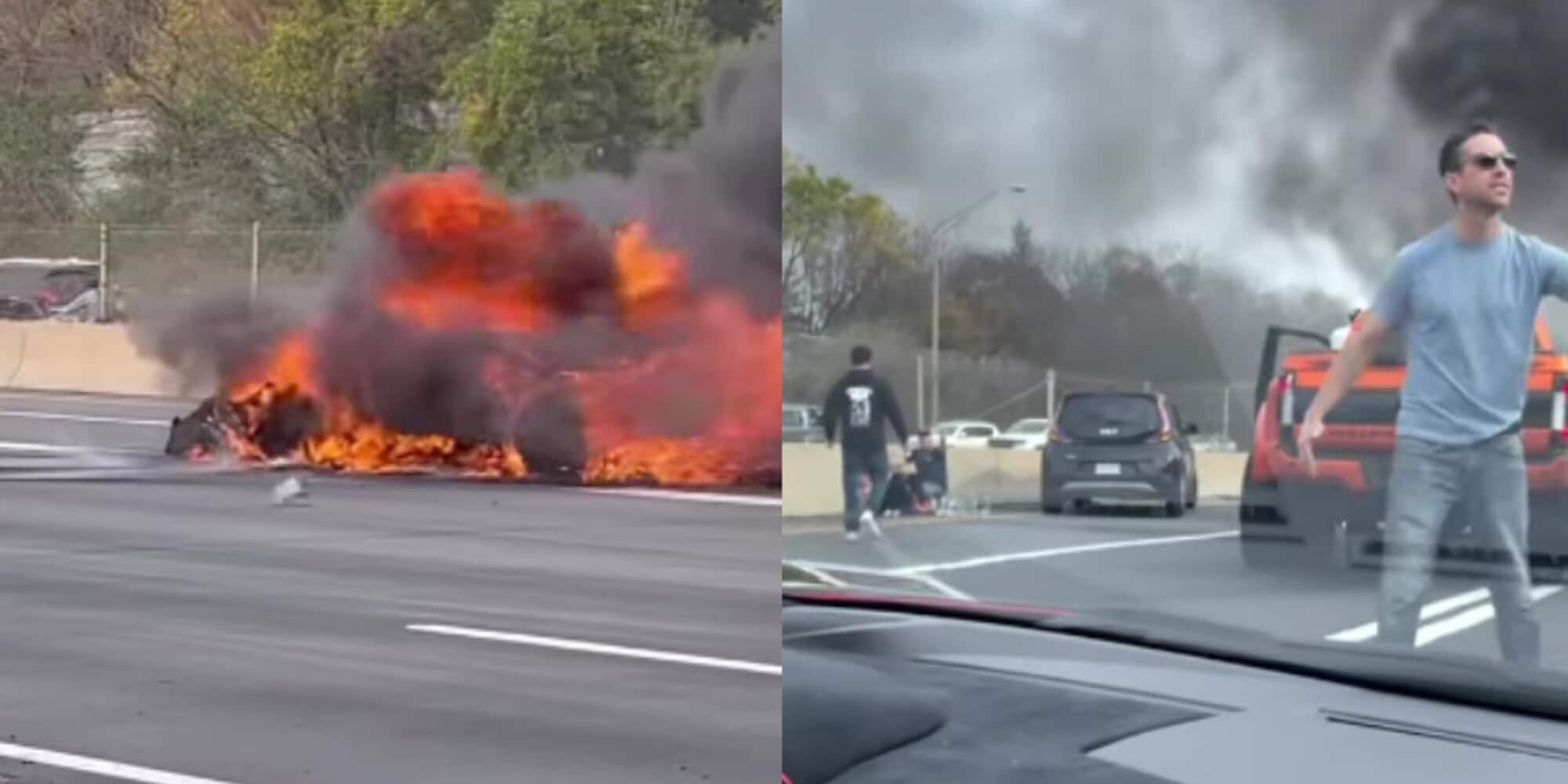 Scontro tra due Lamborghini: supercar distrutte e incenerite dalle fiamme
