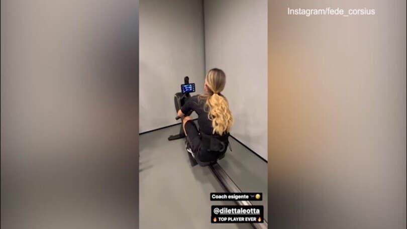 Diletta Leotta suda e fatica: il personal trainer è... esigente!