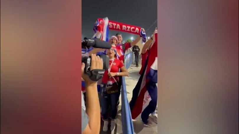 Costa Rica, l'entusiasmo dei tifosi in Qatar