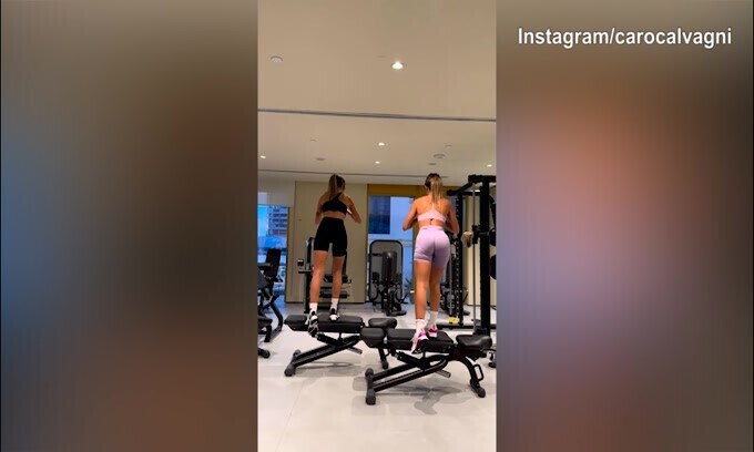 Caro e Augustina, che fisico in palestra!