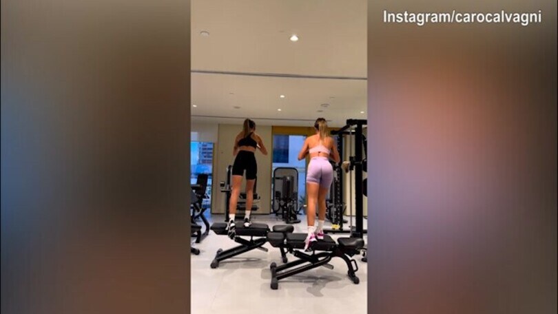 Caro e Augustina, che fisico in palestra!