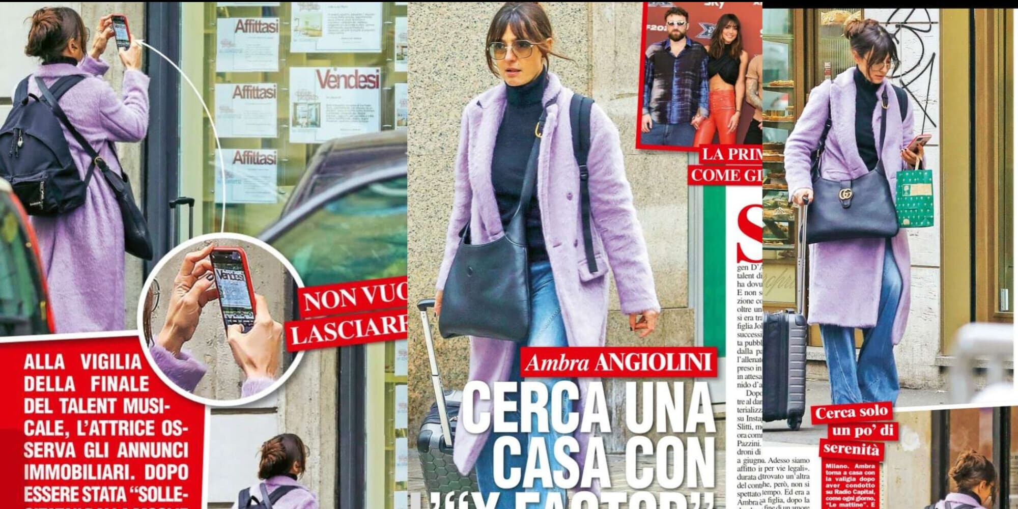 Ambra Angiolini dopo lo sfratto: beccata così dai paparazzi!