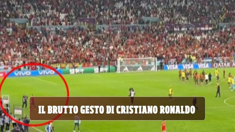 Il brutto gesto di Cristiano Ronaldo