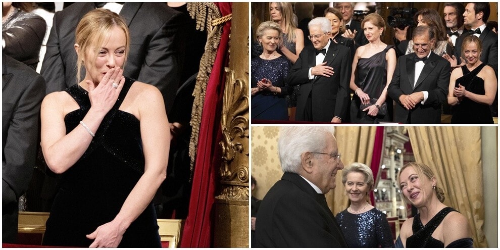 Prima della Scala, Mattarella tra Meloni e von der Leyen: sfilata di vip