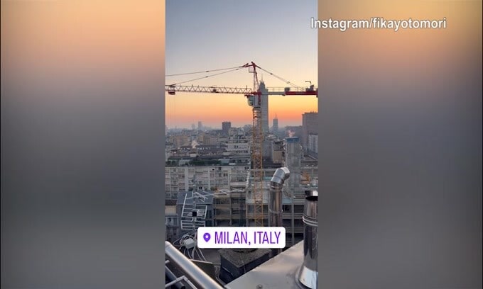 Tramonto milanese per Tomori