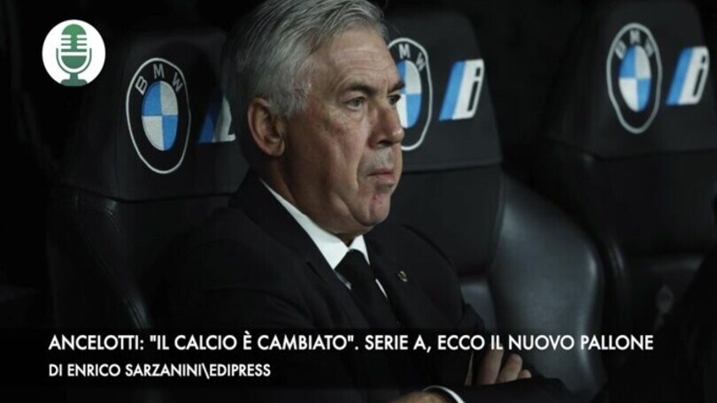Ancelotti: "Il calcio è cambiato". Serie A, presentato il nuovo pallone