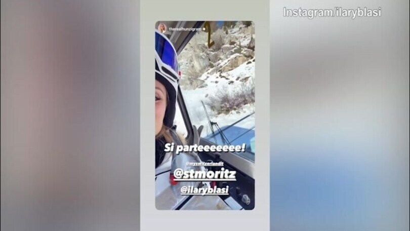 Michelle Hunziker a Ilary Blasi: "Sei pronta ad affrontare le piste?"
