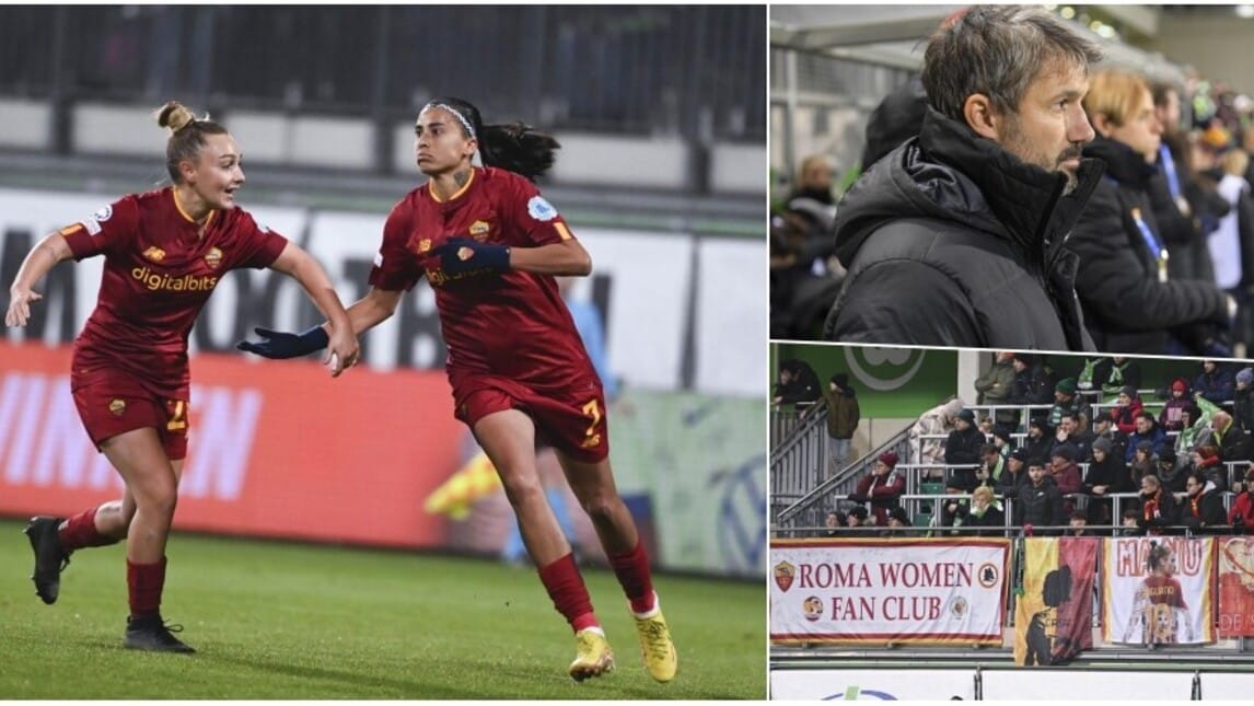 Roma il cuore non basta: a Wolfsburg il primo ko in Women's Champions League