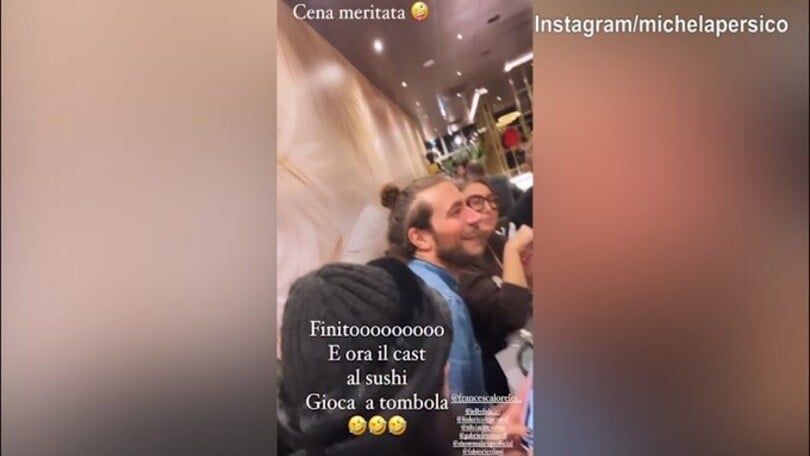 Michela Persico tra sushi e tombola