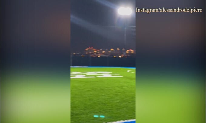 Del Piero, allenamento coi campioni