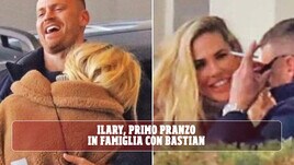 Ilary, primo pranzo in famiglia con Bastian