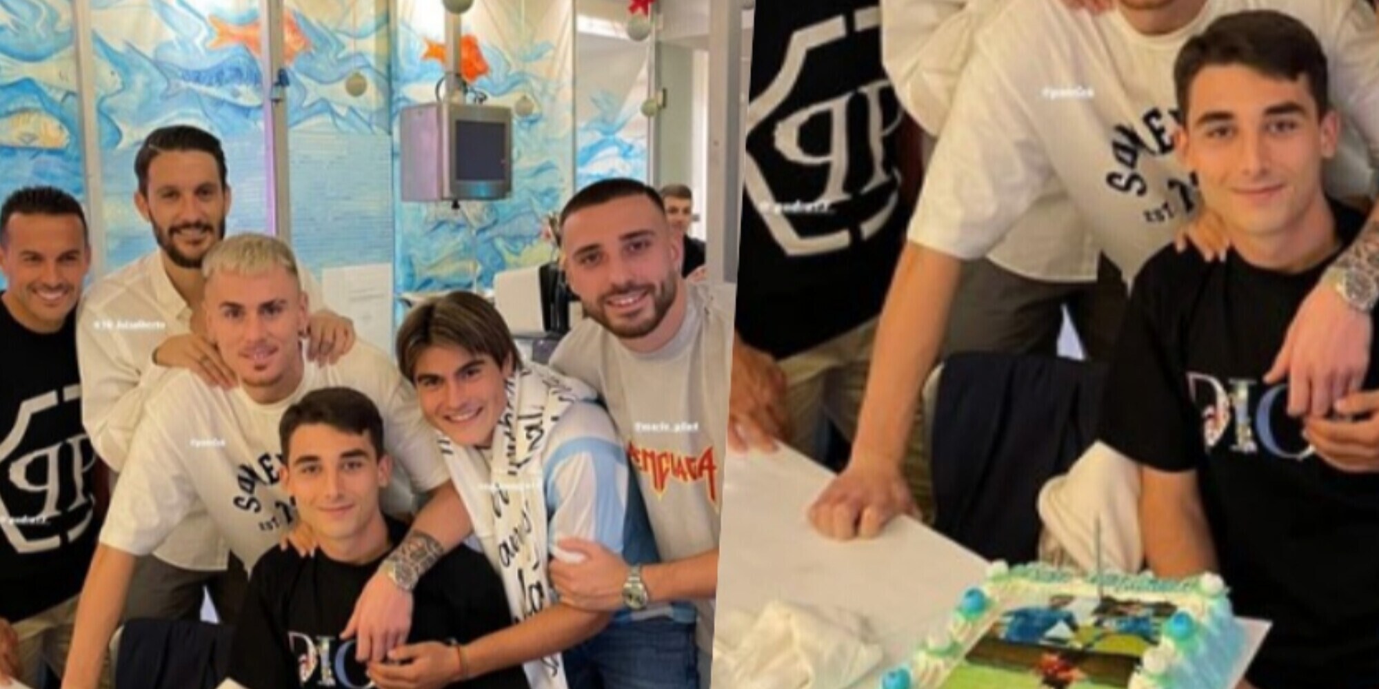 Raul Moro e la festa speciale con gli spagnoli della Lazio