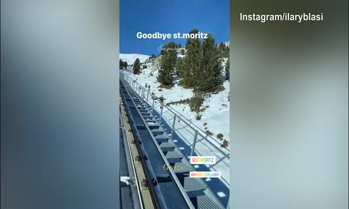 Vacanze sulla neve finite, Ilary Blasi saluta: "Ciao Saint Moritz"