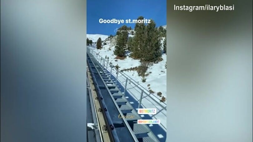 Vacanze sulla neve finite, Ilary Blasi saluta: "Ciao Saint Moritz"