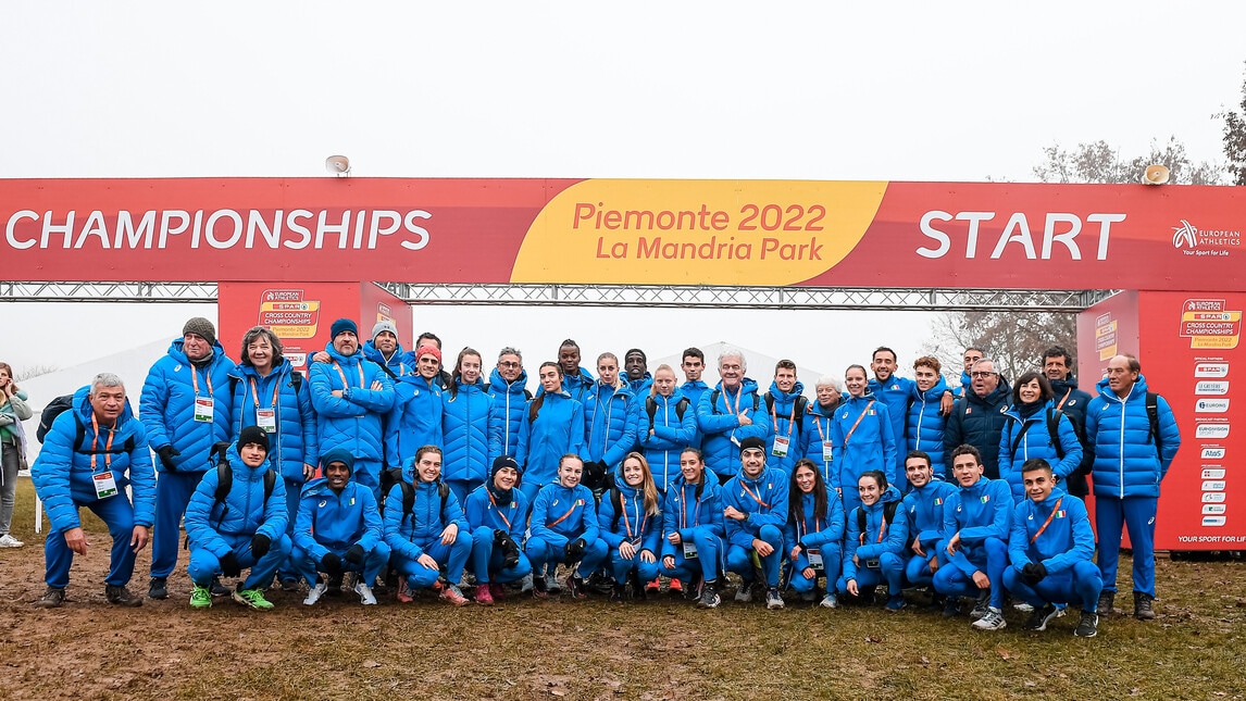 Europei di cross Piemonte 2022-La Mandria Park: gli azzurri