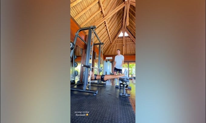 Juve, Milik si allena anche in vacanza
