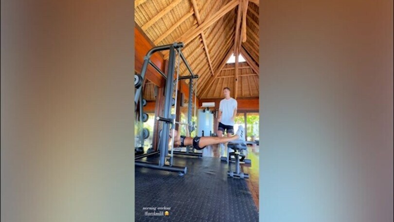 Juve, Milik si allena anche in vacanza