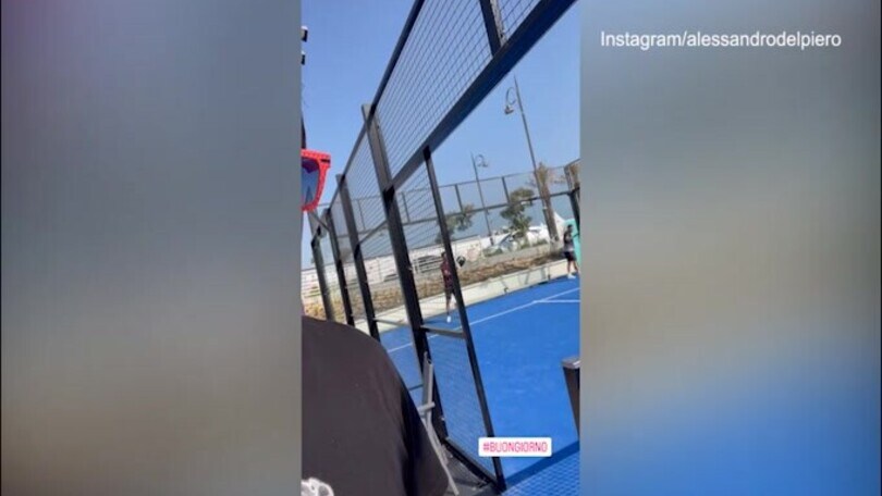 Del Piero e la padel mania: partita con Batistuta, Pastore ed ex-calciatori