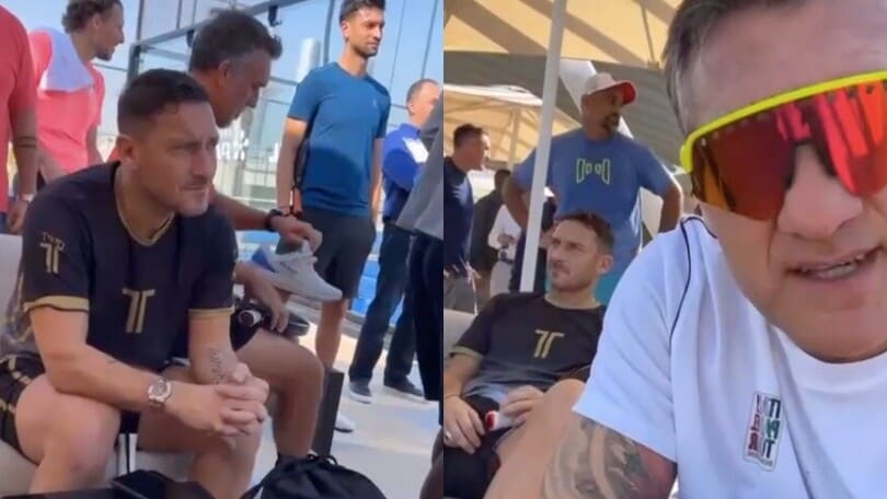 Vieri sfotte Totti al torneo di padel con le star del calcio